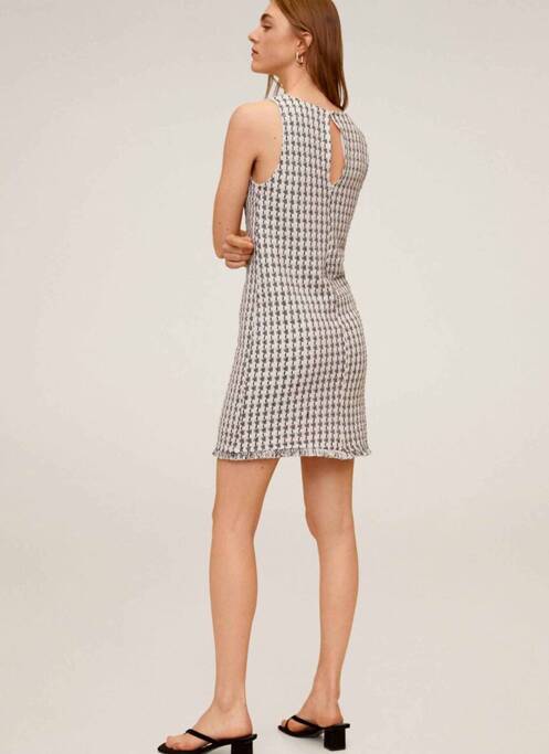 Robe courte noir MANGO pour femme