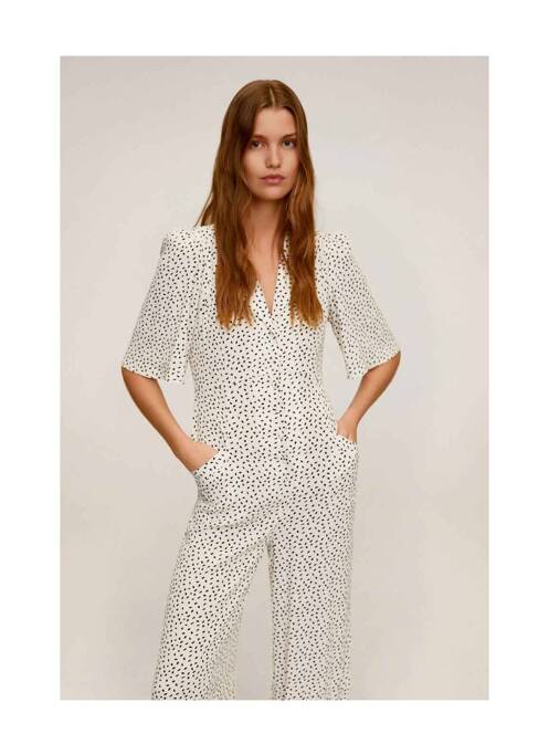 Combi-pantalon blanc MANGO pour femme
