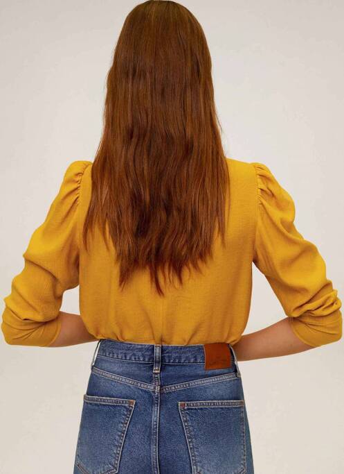 Blouse jaune MANGO pour femme