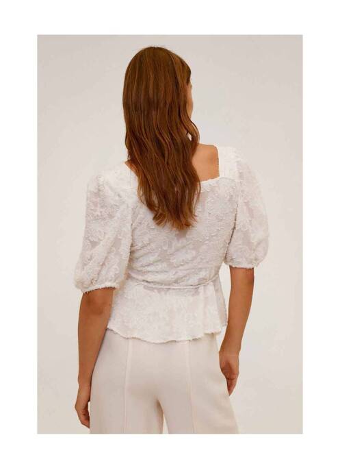 Top blanc MANGO pour femme