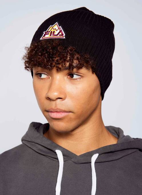 Bonnet noir FILA pour homme