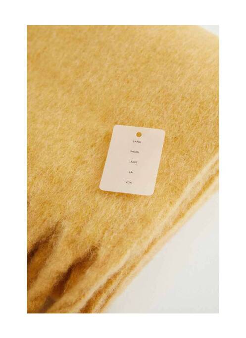 Echarpe jaune MANGO pour femme