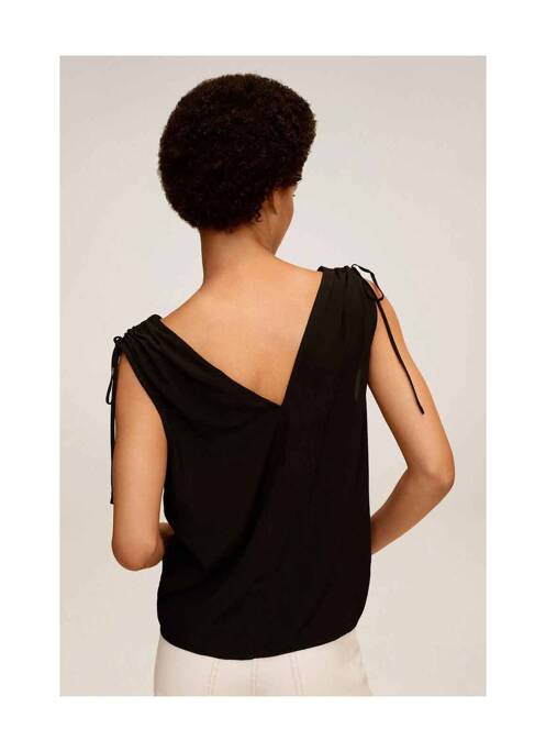 Top noir MANGO pour femme