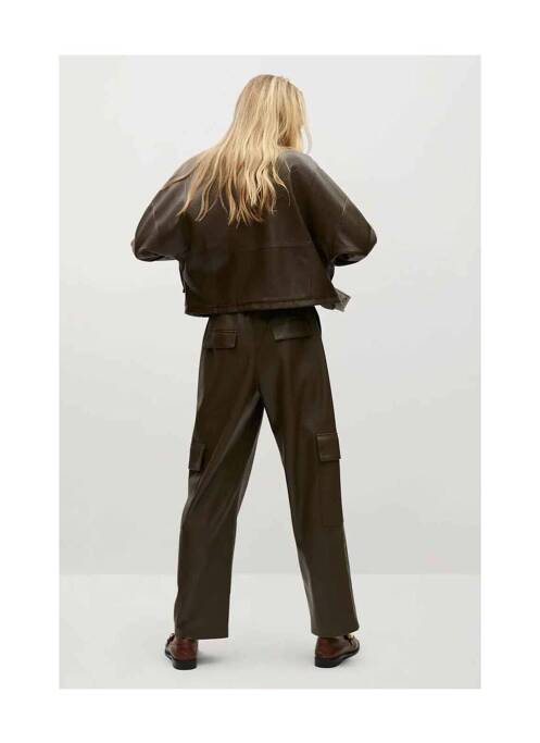 Pantalon large beige MANGO pour femme
