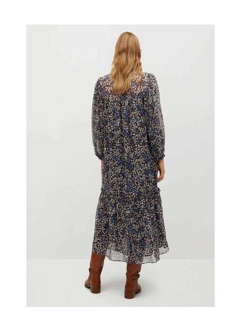 Robe longue marron MANGO femme