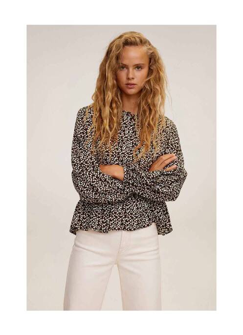 Blouse noir MANGO pour femme