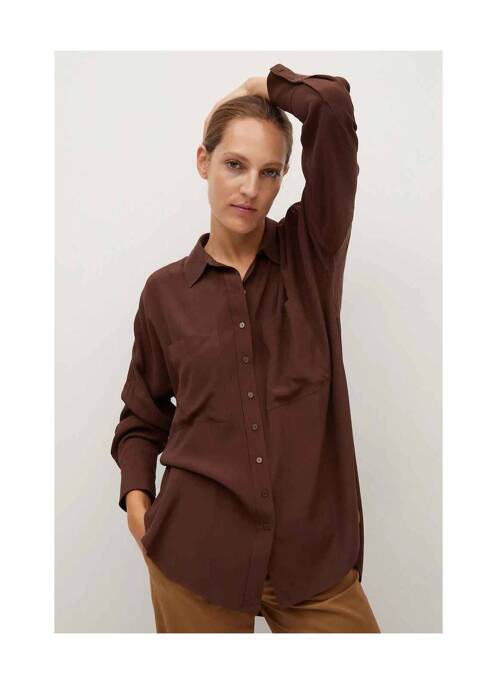 Chemisier marron MANGO femme