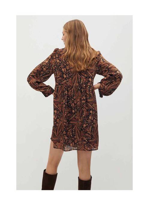 Robe courte marron MANGO pour femme
