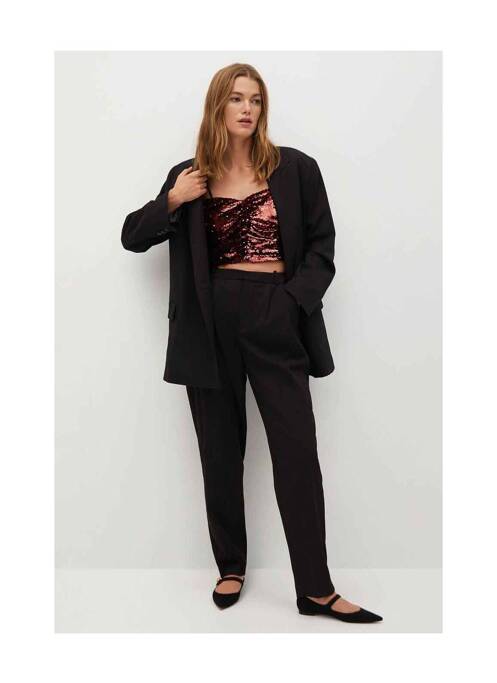 Crop top rouge MANGO pour femme