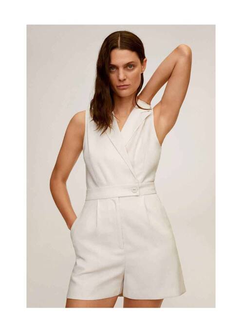 Combishort blanc MANGO pour femme