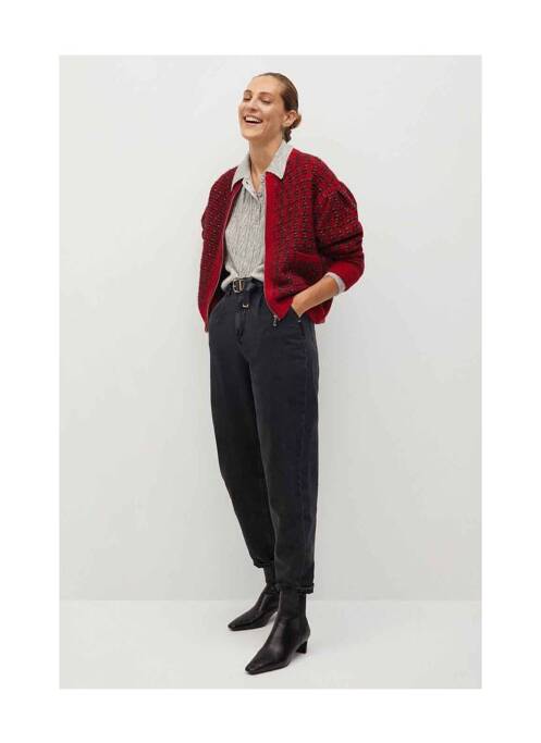 Gilet manches longues rouge MANGO pour femme