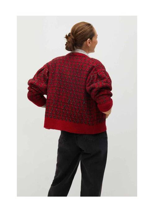 Gilet manches longues rouge MANGO pour femme