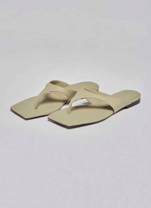 Sandales/Nu pieds beige MANGO pour femme