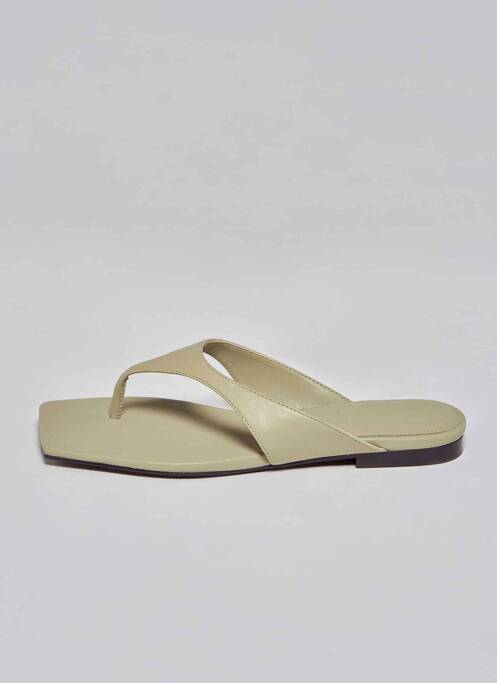 Sandales/Nu pieds beige MANGO pour femme