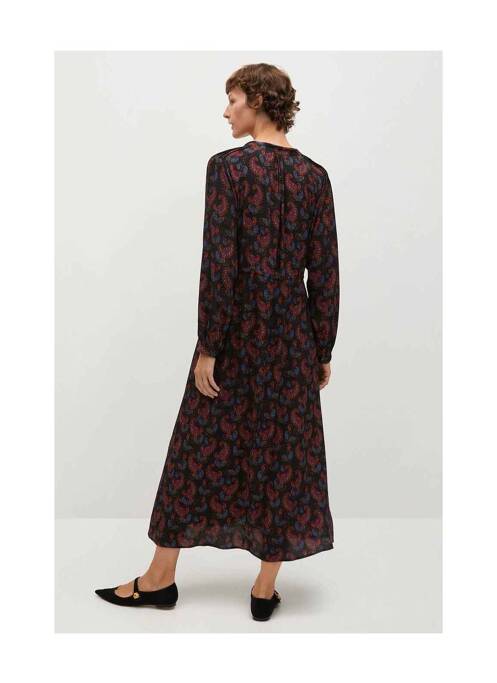 Robe longue noir MANGO pour femme