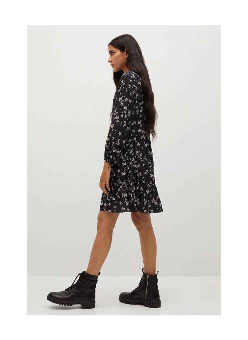 Robe courte noir MANGO pour femme