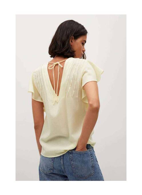 Top jaune MANGO pour femme