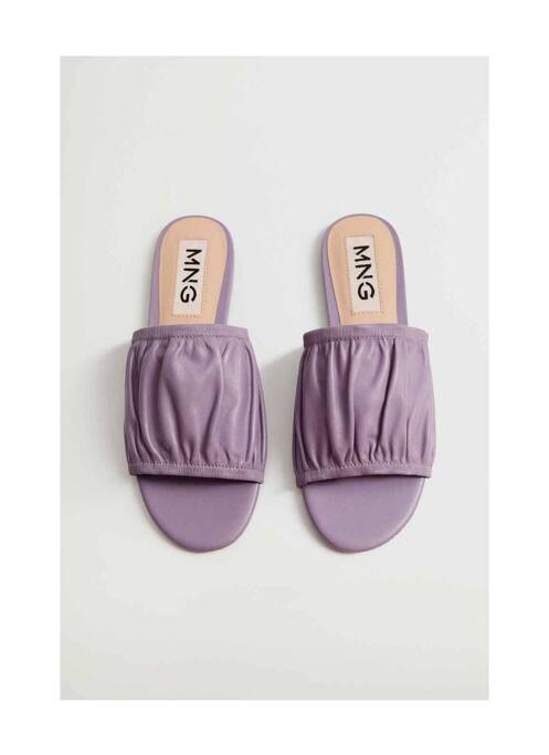 Sandales/Nu pieds violet MANGO pour femme