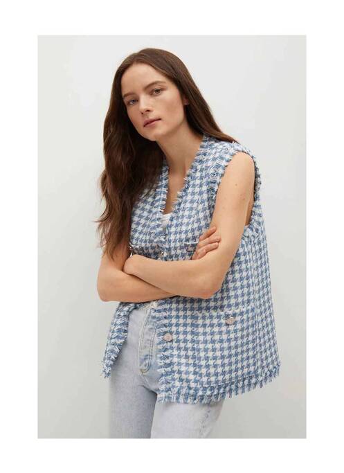 Veste casual bleu MANGO pour femme