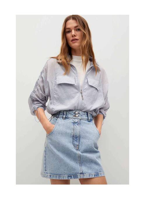 Jupe courte bleu MANGO pour femme