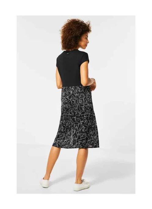 Robe mi-longue noir STREET ONE pour femme