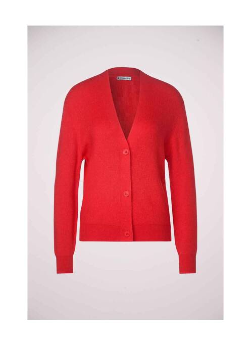 Gilet manches longues rouge STREET ONE pour femme