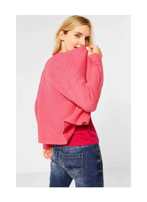 Gilet manches longues rose STREET ONE pour femme