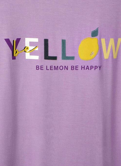 T-shirt violet STREET ONE pour femme