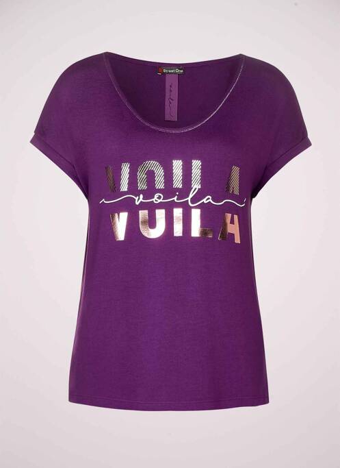 T-shirt violet STREET ONE pour femme