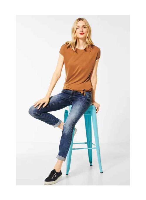 T-shirt marron STREET ONE pour femme
