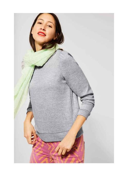 Sweat-shirt gris STREET ONE pour femme
