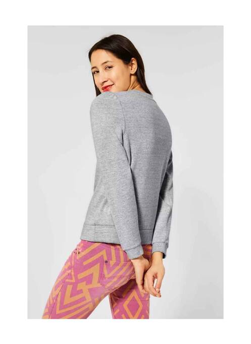 Sweat-shirt gris STREET ONE pour femme