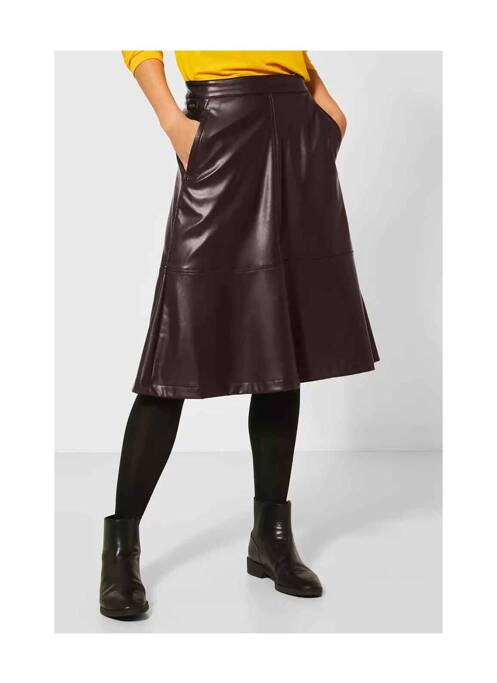 Jupe mi-longue rouge STREET ONE pour femme