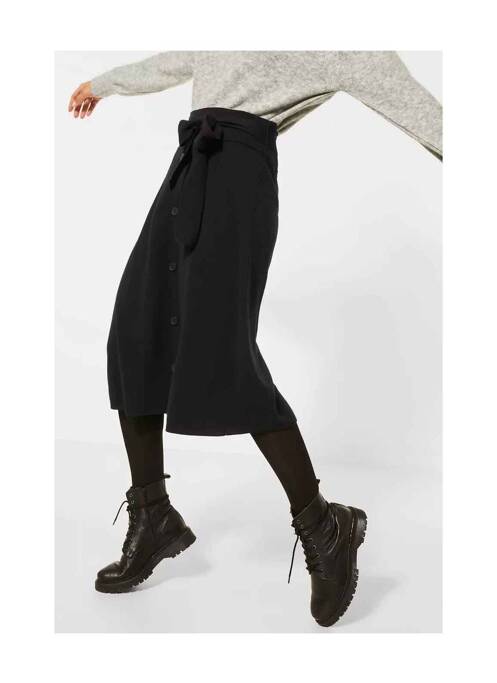 Jupe mi-longue noir STREET ONE pour femme