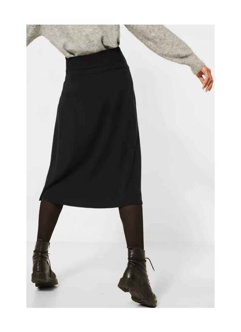 Jupe mi-longue noir STREET ONE pour femme