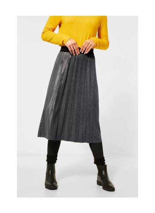 Jupe mi-longue gris STREET ONE pour femme