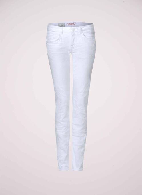 Jeans coupe slim blanc STREET ONE pour femme