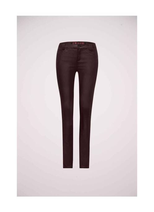 Jeans coupe slim rouge STREET ONE pour femme