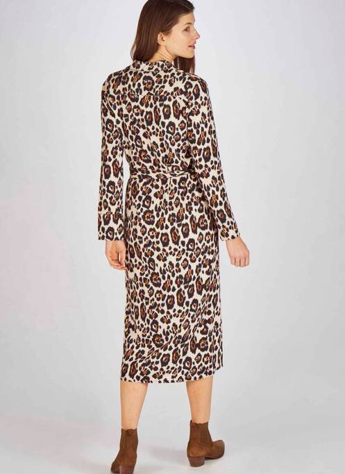 Robe longue marron ASTRID BLACK LABEL pour femme