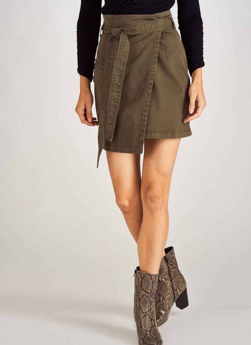 Jupe courte vert ASTRID BLACK LABEL pour femme