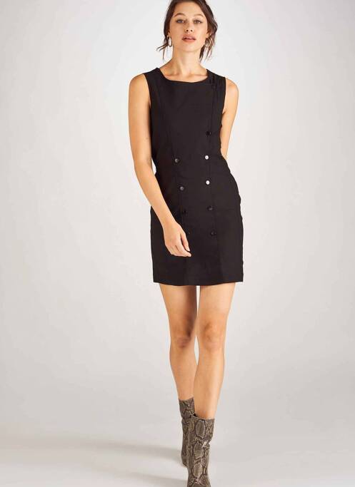 Robe mi-longue noir ASTRID BLACK LABEL pour femme