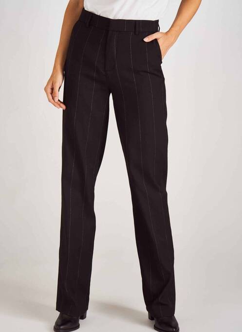 Pantalon chino noir ASTRID BLACK LABEL pour femme