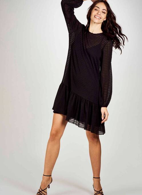 Robe mi-longue noir ASTRID BLACK LABEL pour femme
