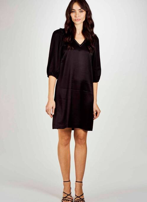 Robe mi-longue noir ASTRID BLACK LABEL pour femme