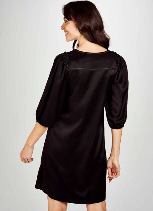 Robe mi-longue noir ASTRID BLACK LABEL pour femme