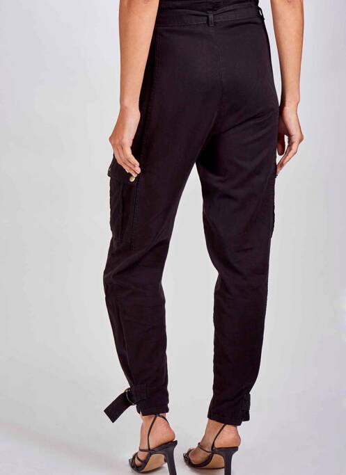 Pantalon cargo noir ASTRID BLACK LABEL pour femme