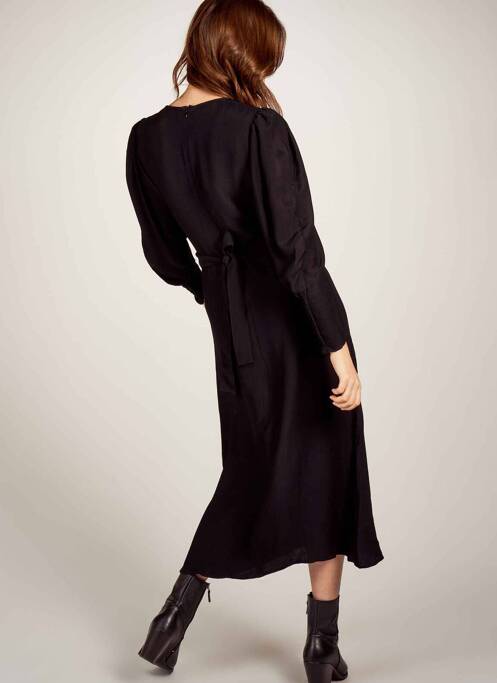 Robe mi-longue noir ASTRID BLACK LABEL femme