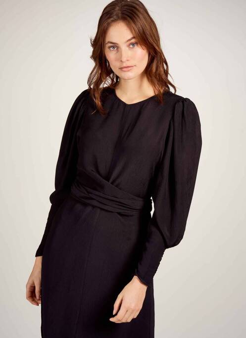 Robe mi-longue noir ASTRID BLACK LABEL femme