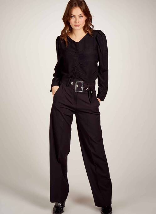 Pantalon large noir ASTRID BLACK LABEL pour femme