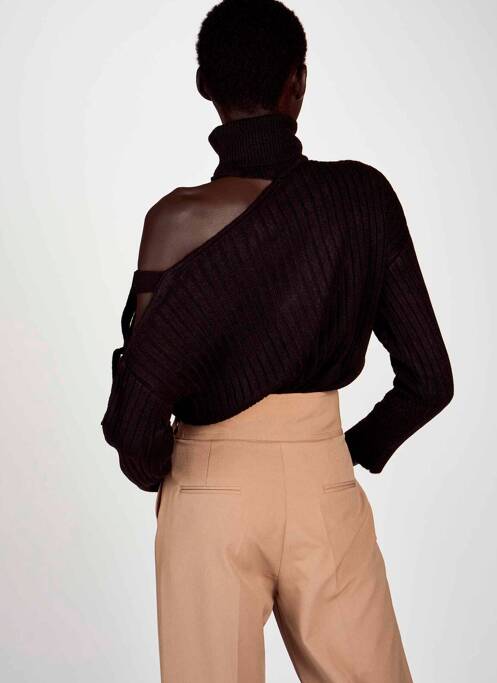 Pull col roulé noir ASTRID BLACK LABEL pour femme